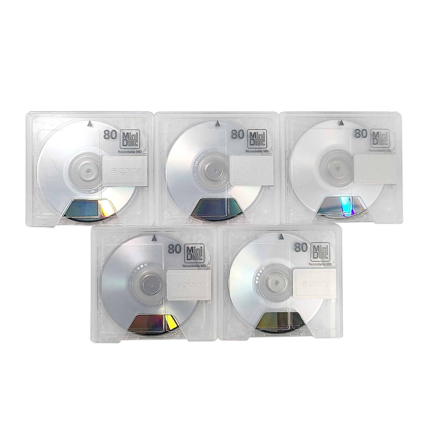 Sony MDW80T 80 Minute MiniDisc 5 Pack