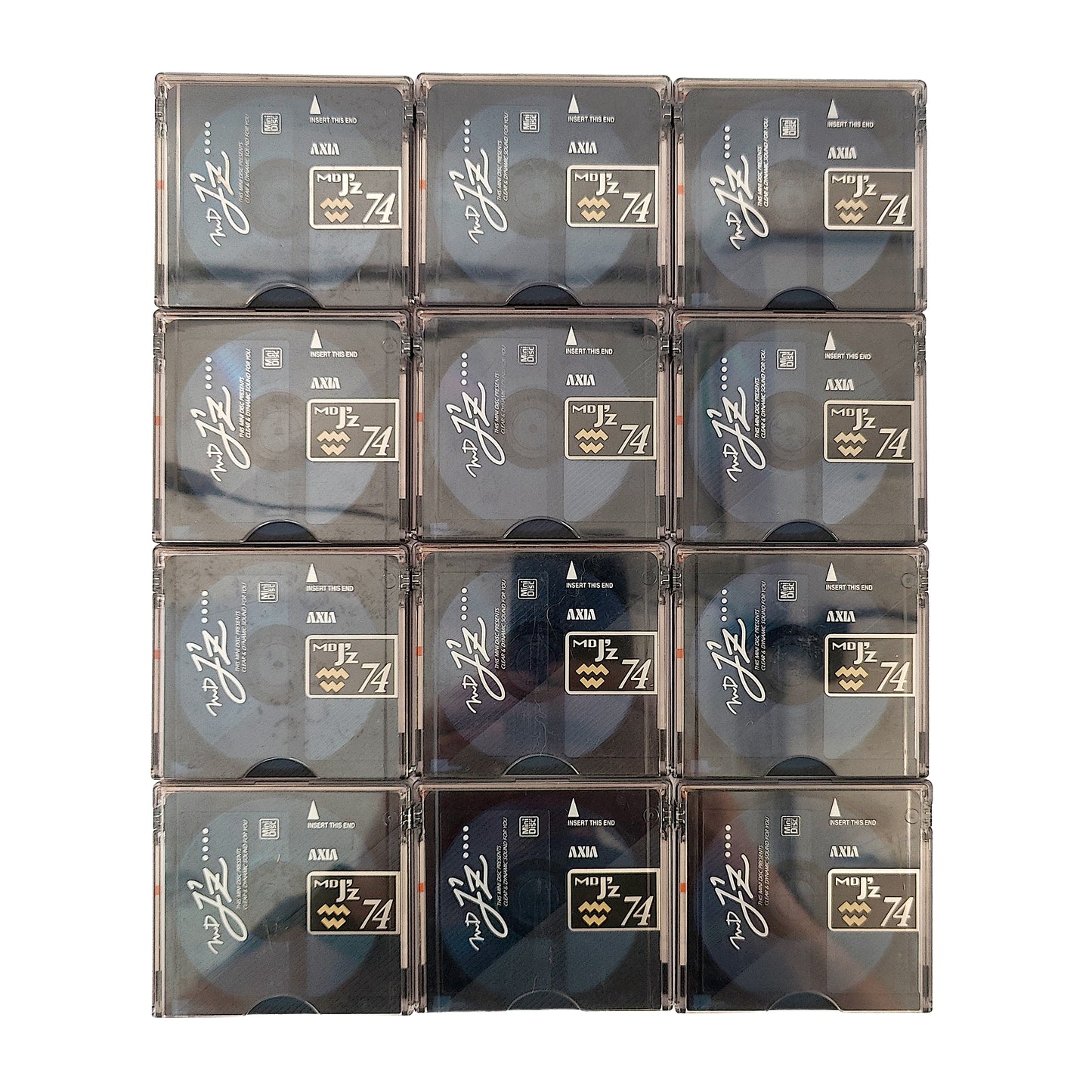 Axia MD Jz 74 Minute MiniDisc 12 Pack