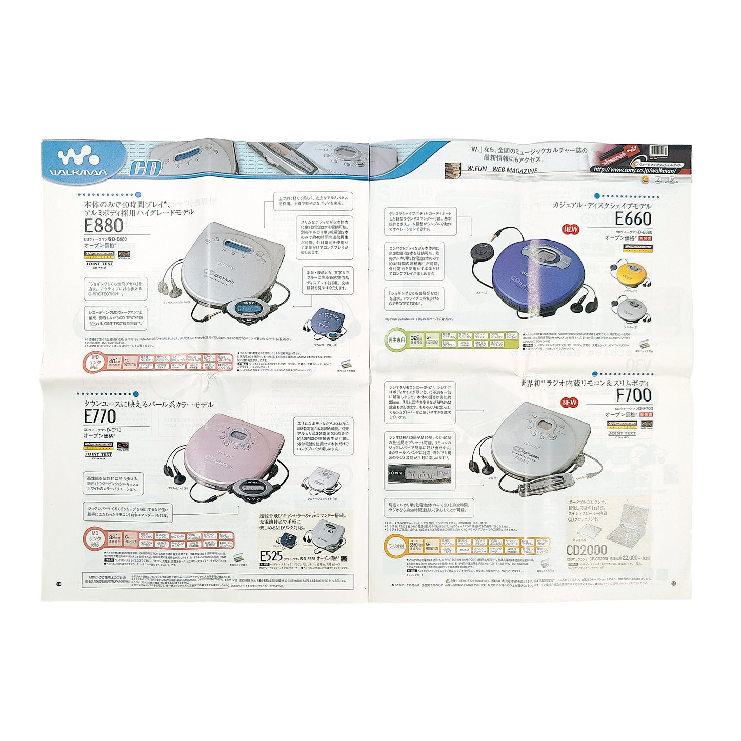 Sony Walkman Catalogue