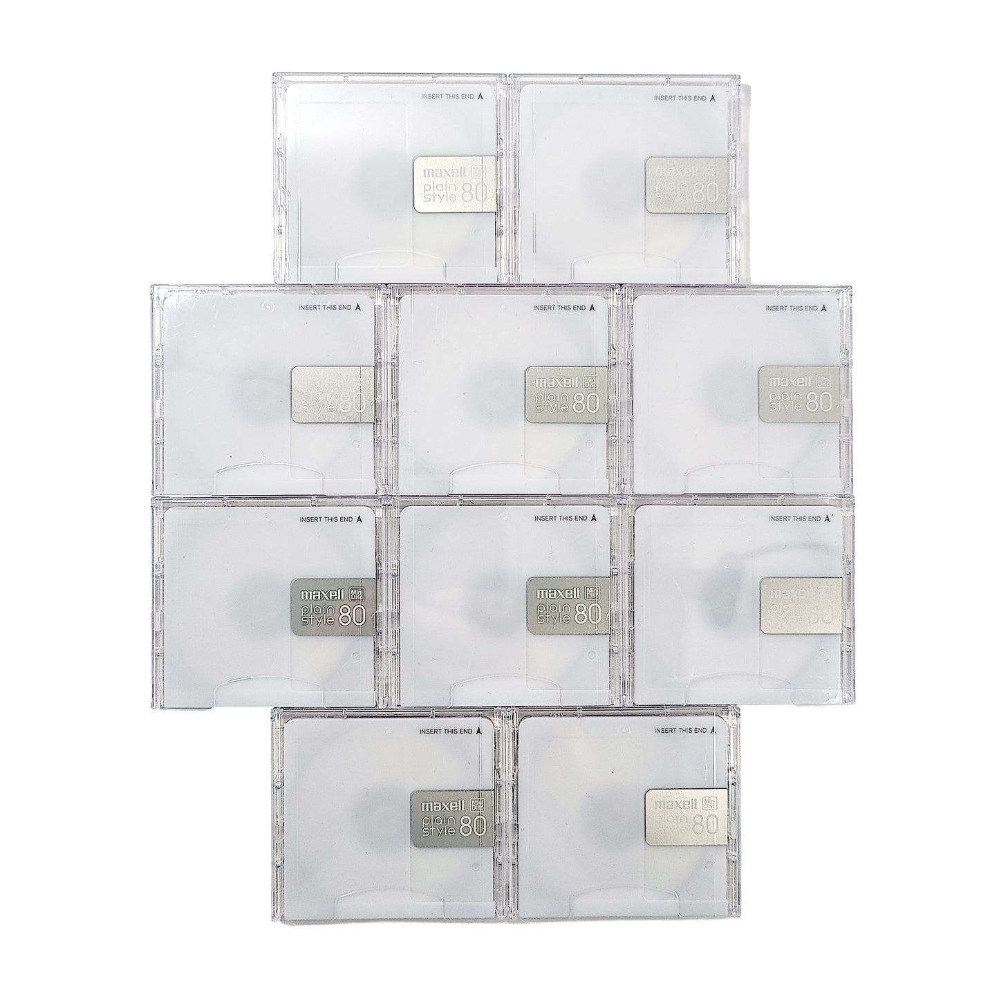 Maxell Plain Style 80 Minute MiniDisc 10 Pack