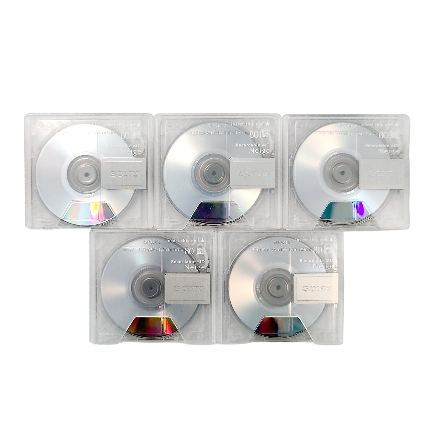 Sony Neige 80 Minute MiniDisc 5 Pack