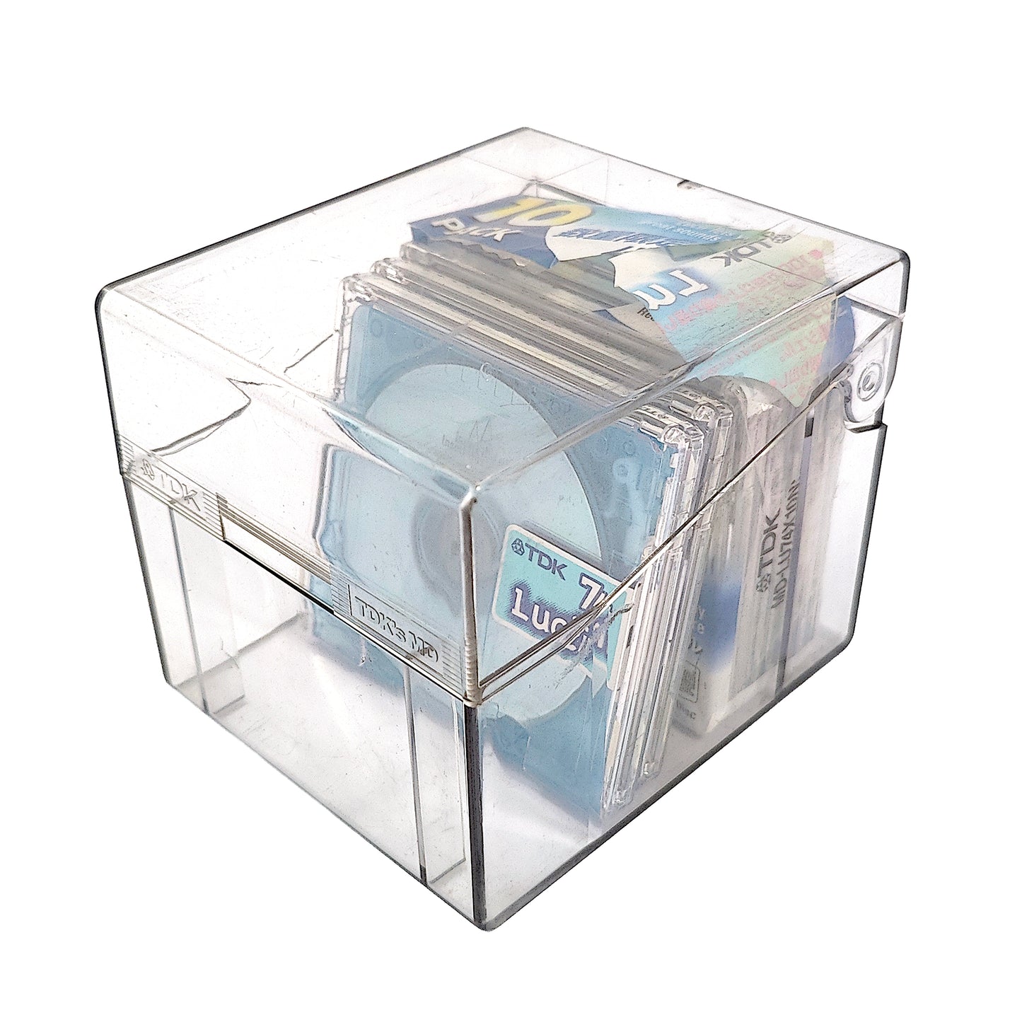 TDK Lucir Blue 74 Minute MiniDisc 6 Pack + Storage Case