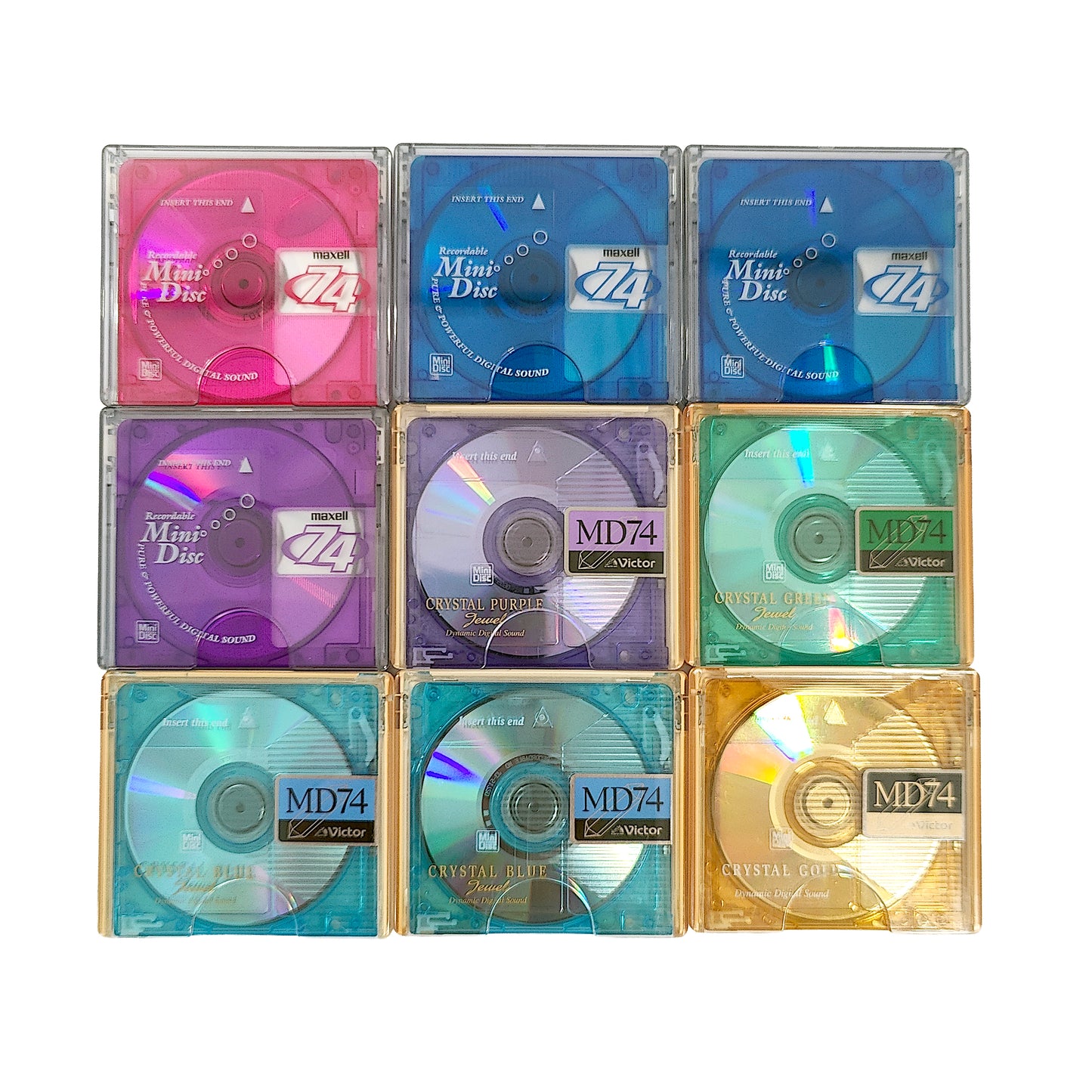 Mixed Brand 74 Minute MiniDisc 20 Pack