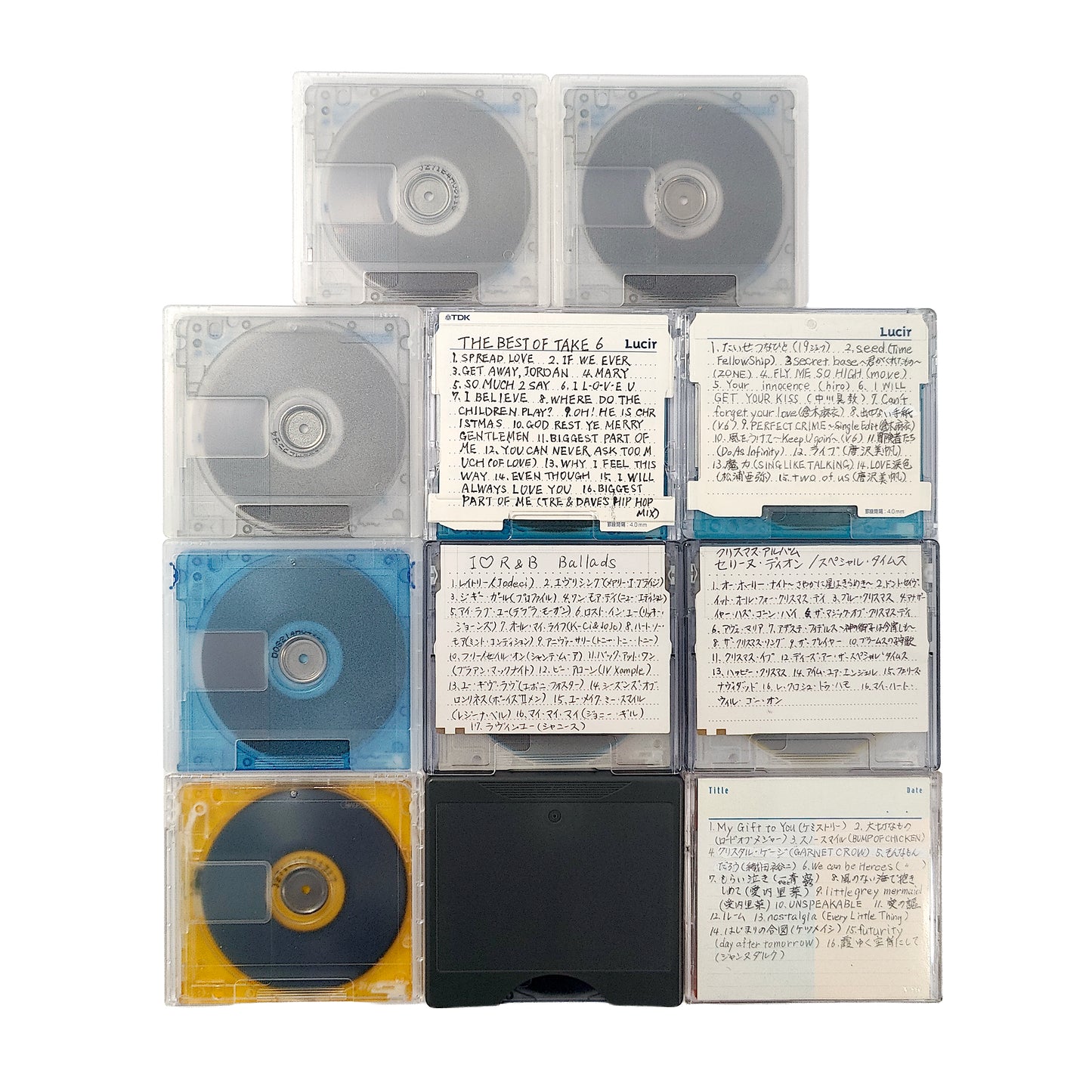 Mixed Brand 74 & 80 Minute MiniDisc 11 Pack