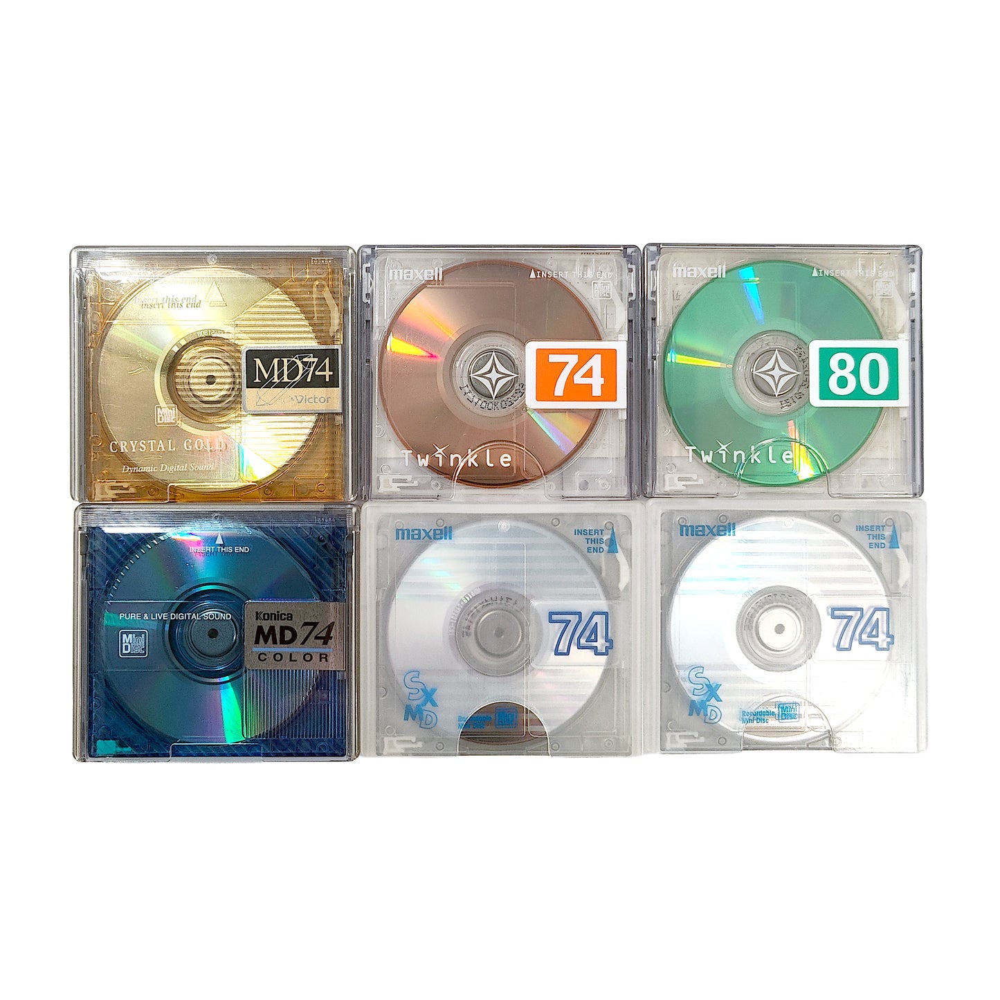 Various Brand MiniDisc 12 Pack