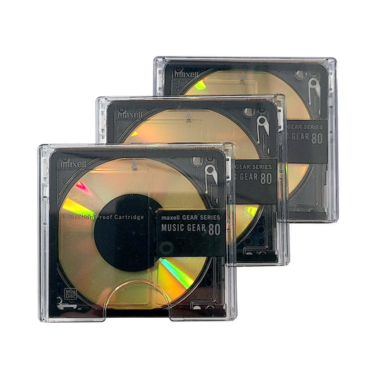 Maxell Music Gear Gold 80 Minute MiniDisc 3 Pack