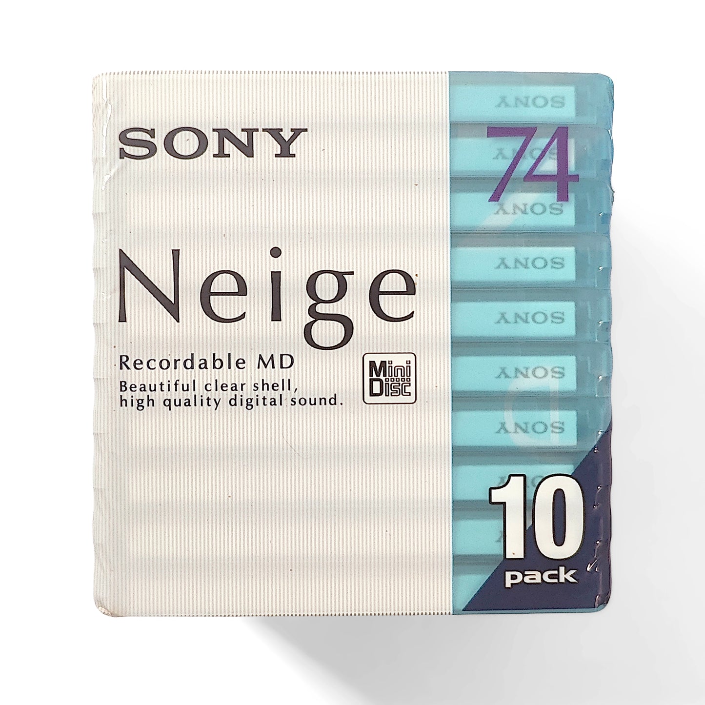 10x Sony Neige 74 Minute MiniDisc 10 Pack