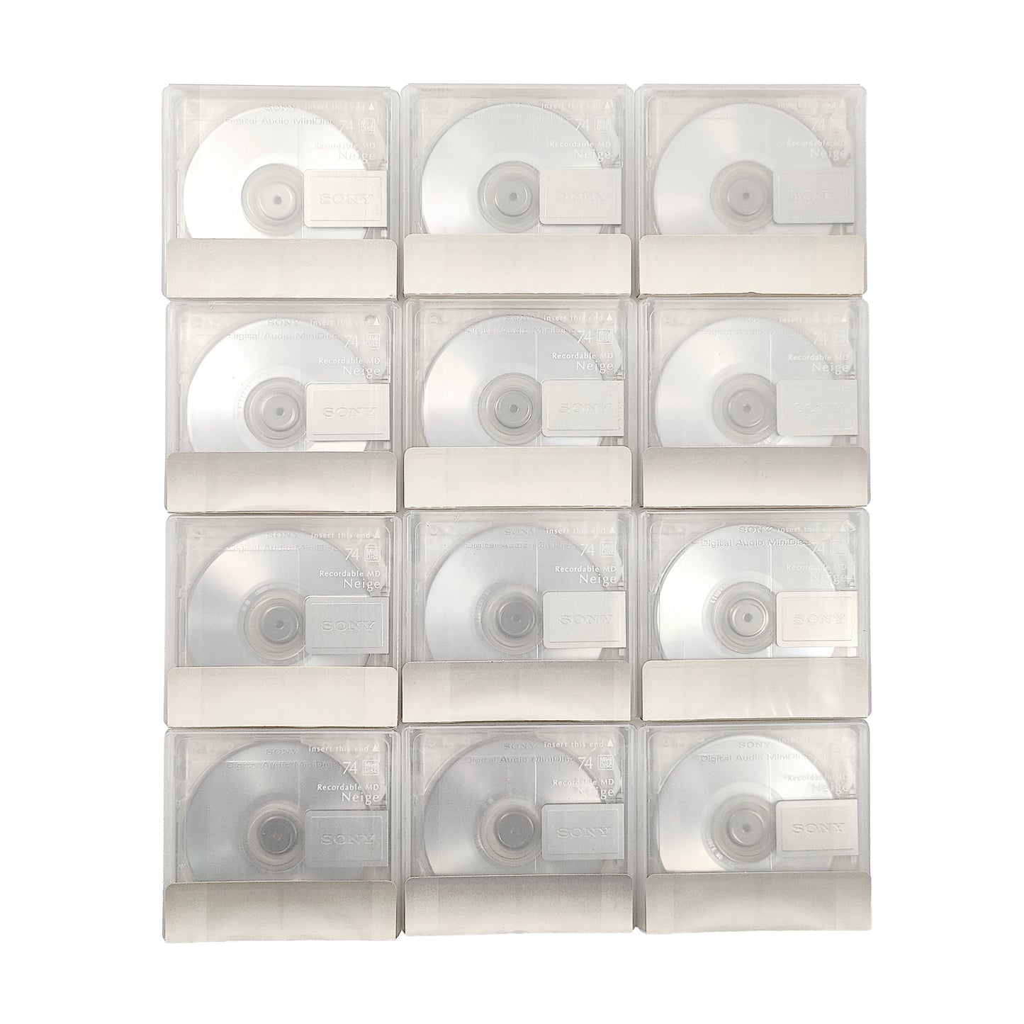 Sony Neige 74 Minute MiniDisc 12 Pack