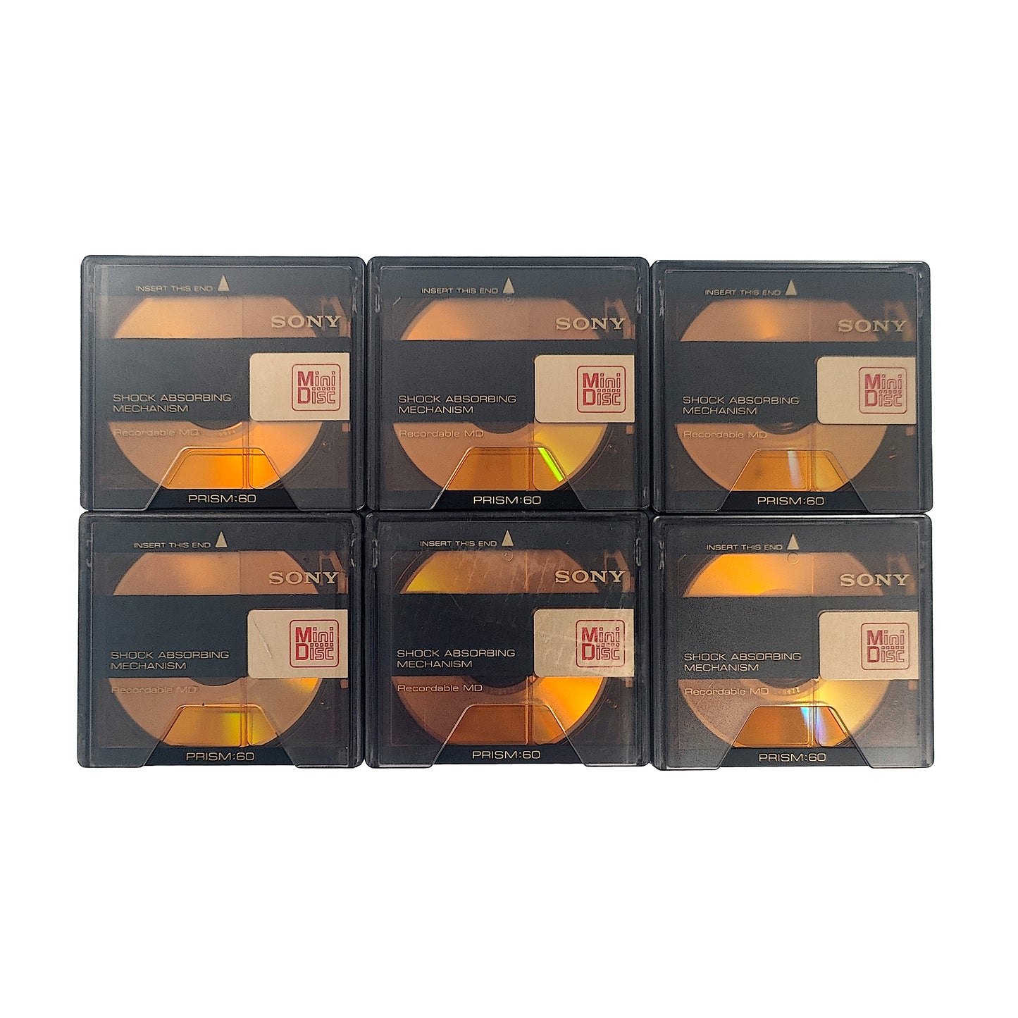 Sony Prism 60 Minute MiniDisc 6 Pack