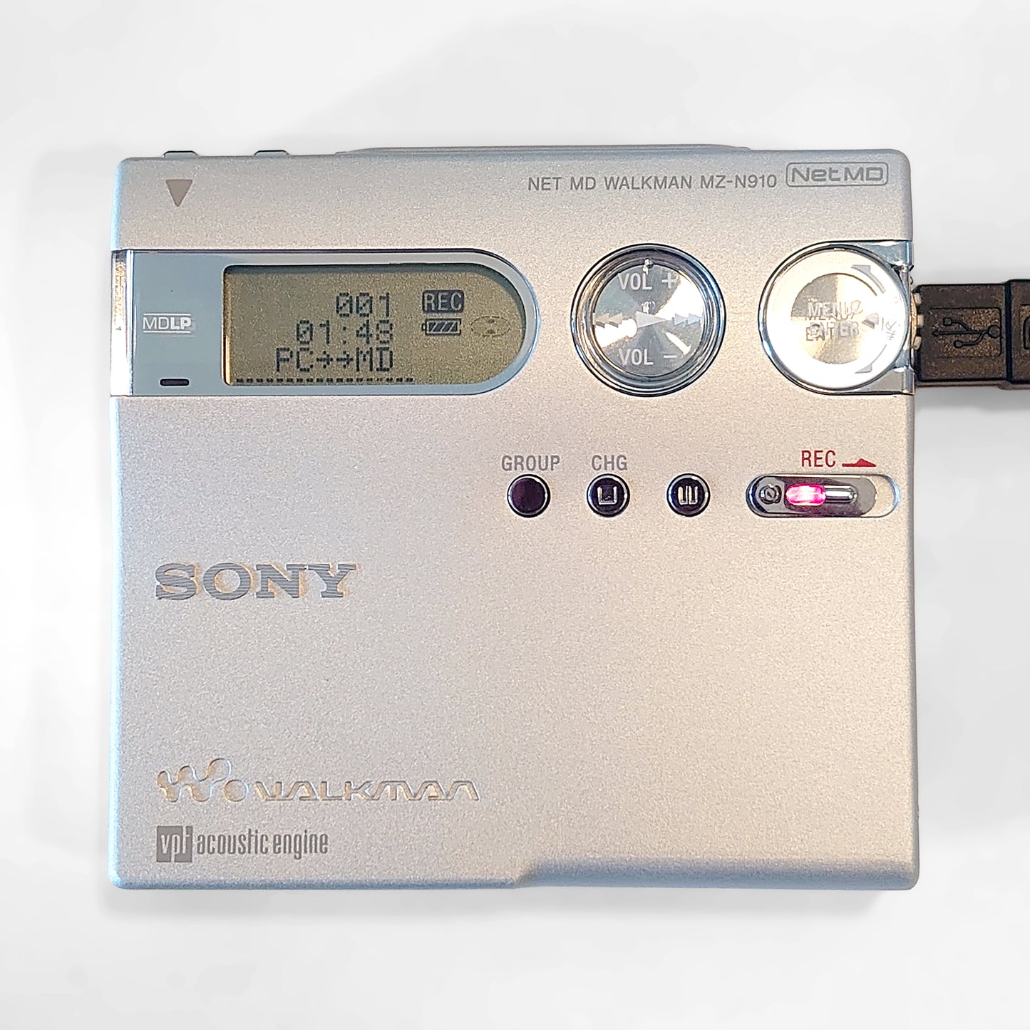 Sony MZ-N910 MiniDisc Recorder Bundle