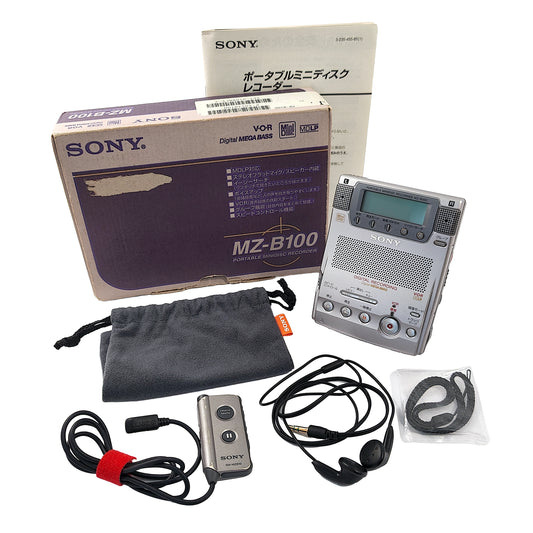 Sony MZ-B100 MiniDisc Recorder Bundle