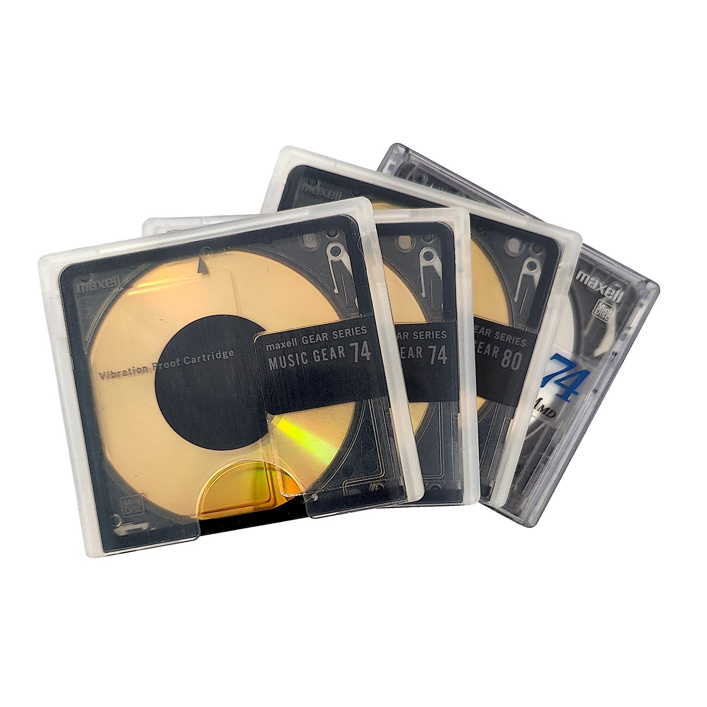 Maxell Music Gear + Pure Platinum MiniDisc 4 Pack