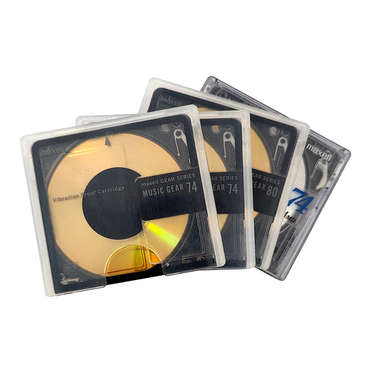 Maxell Music Gear + Pure Platinum MiniDisc 4 Pack