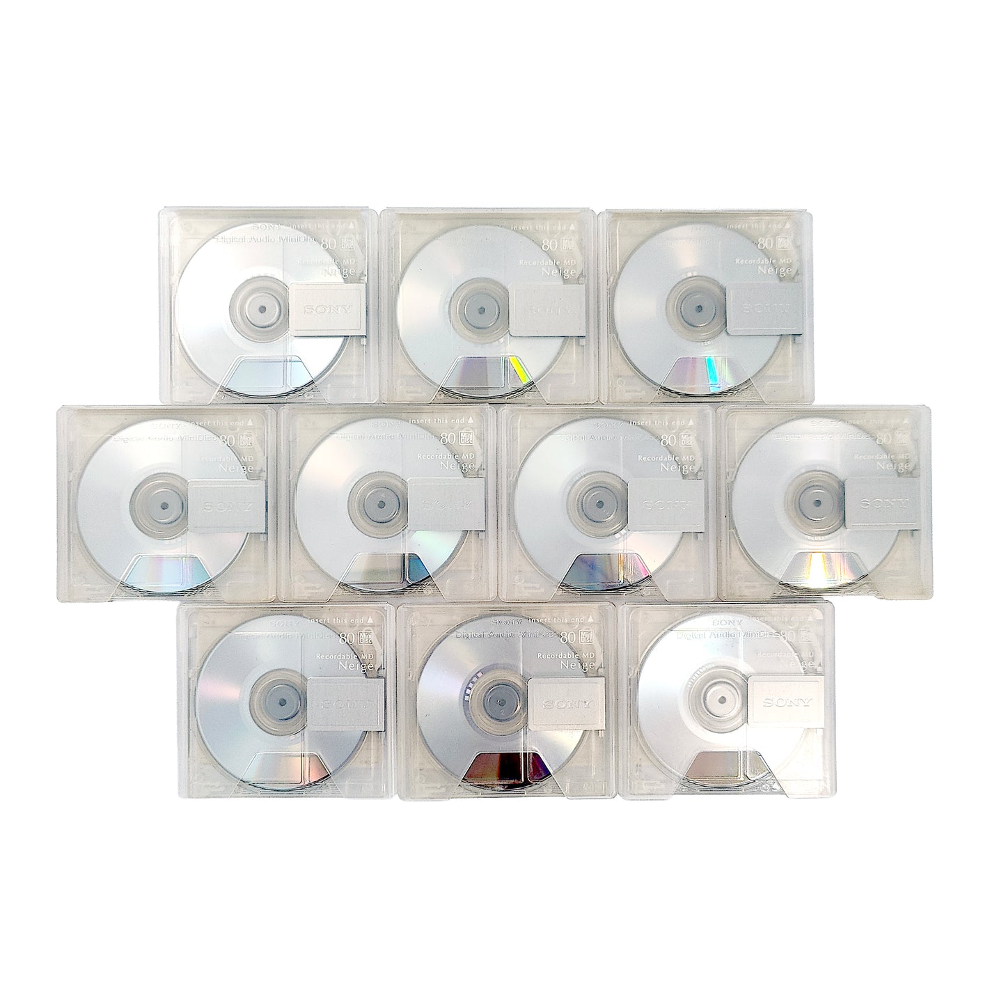 Sony Neige 80 Minute MiniDisc 10 Pack