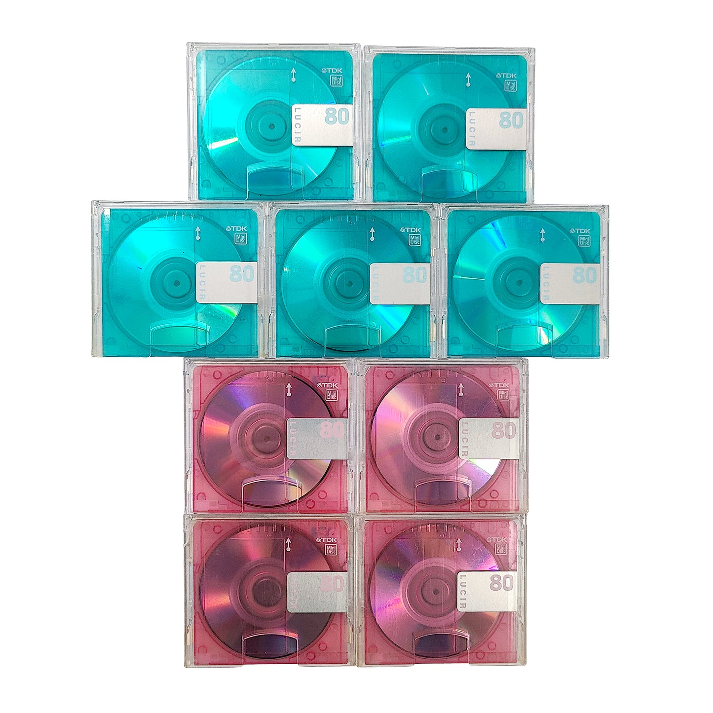 TDK Lucir 80 Minute MiniDisc 9 Pack