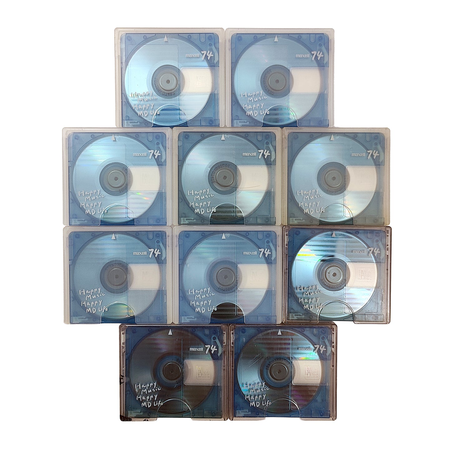 Maxell Happy Music Happy MD Life 74 Minute MiniDisc 10 Pack