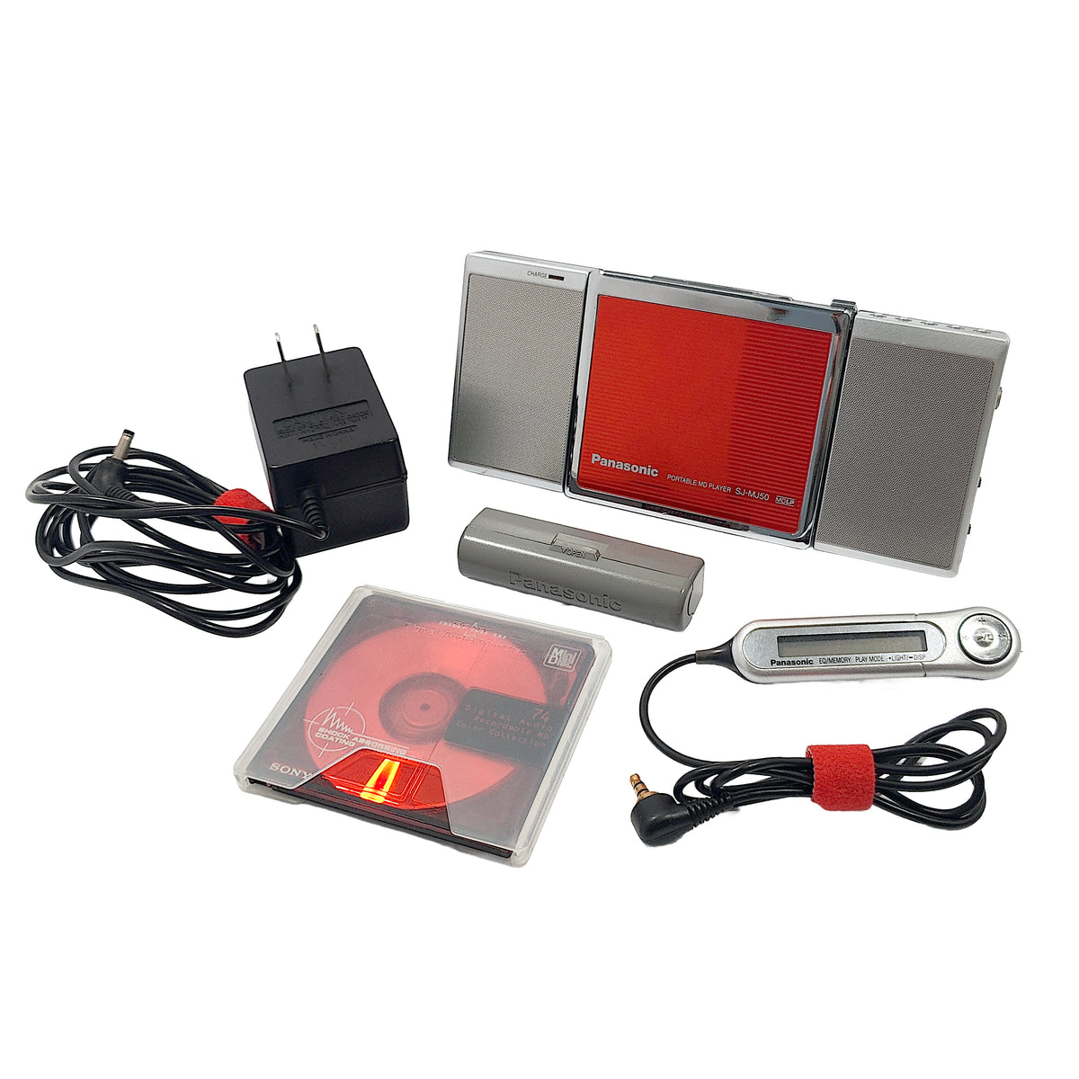 Panasonic SJ-MJ50 MiniDisc Walkman Bundle