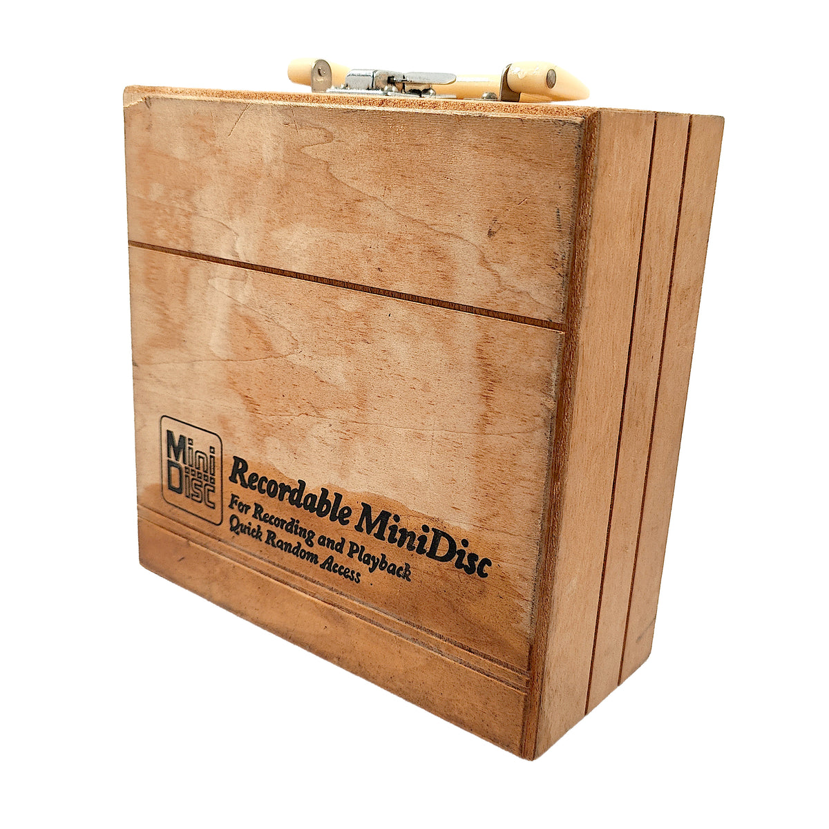 Wooden MiniDisc Storage Case