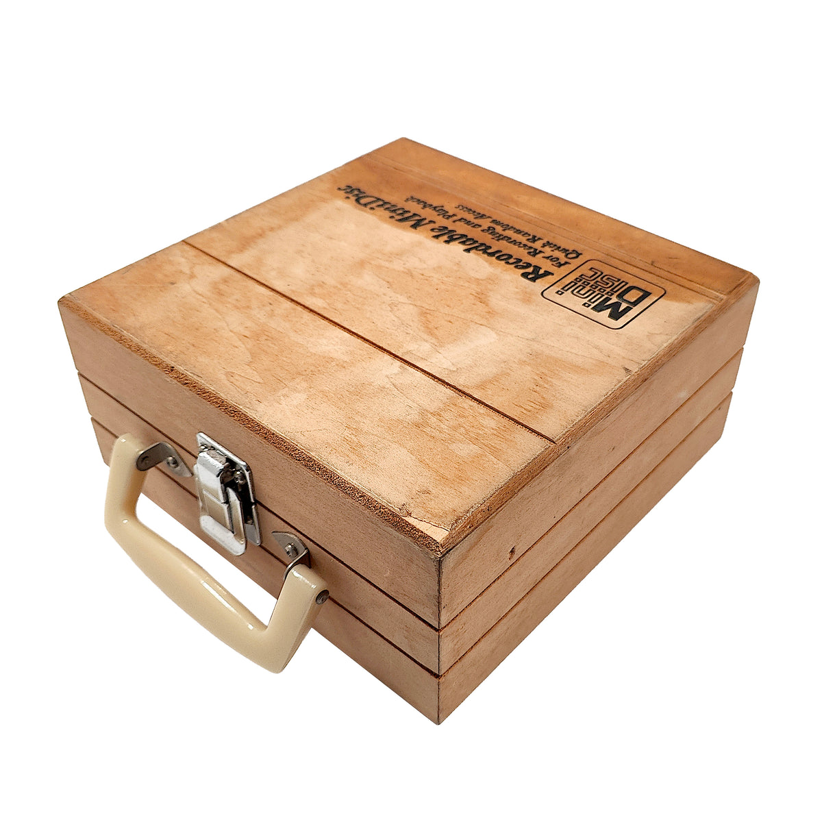 Wooden MiniDisc Storage Case