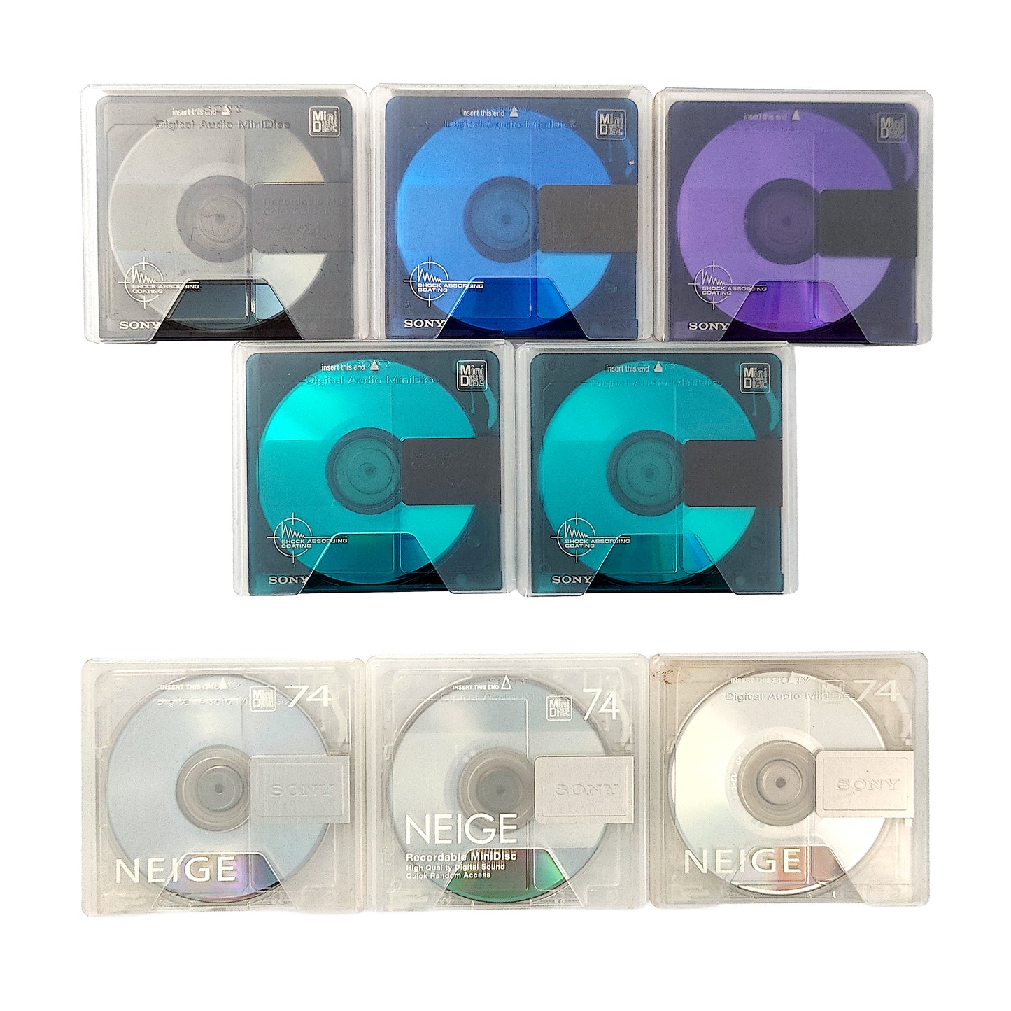 Sony Neige & Color Collection MiniDisc 8 Pack