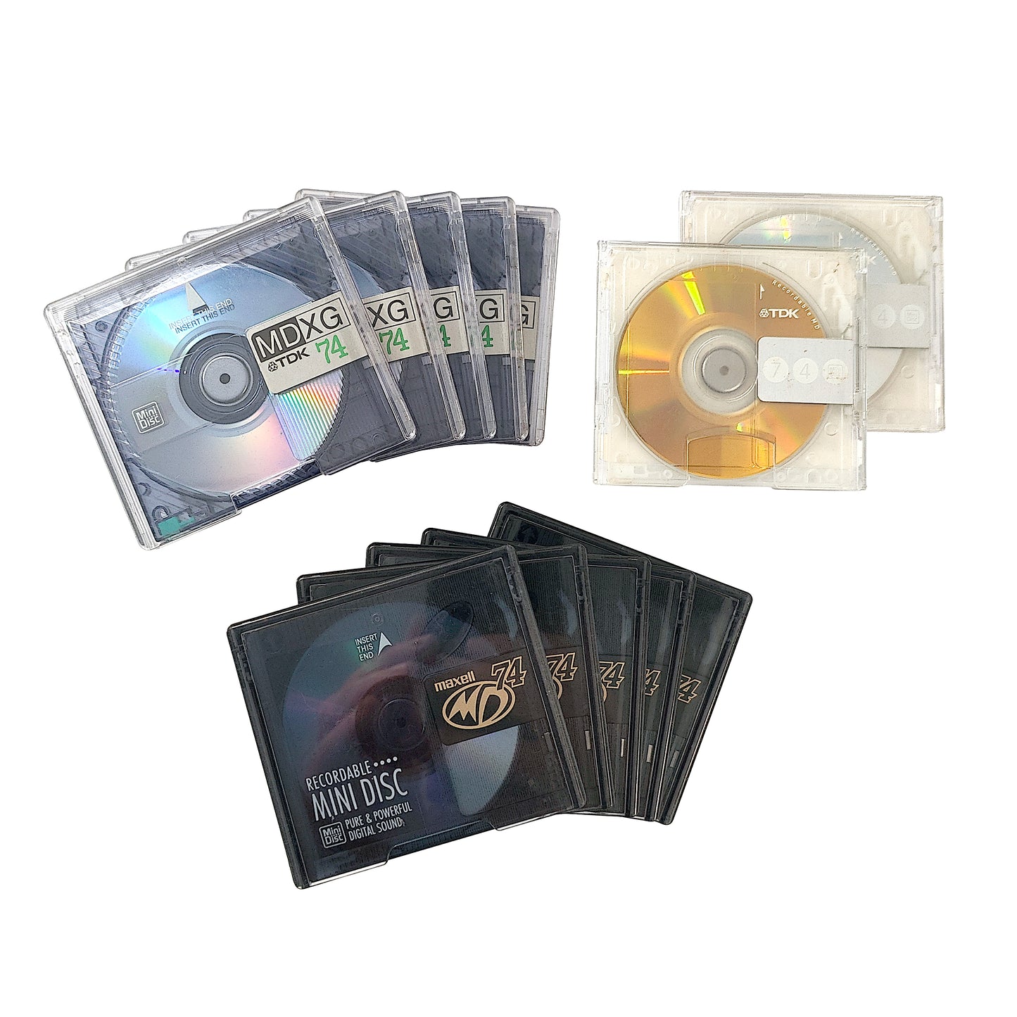 TDK & Maxell MiniDisc 12 Pack