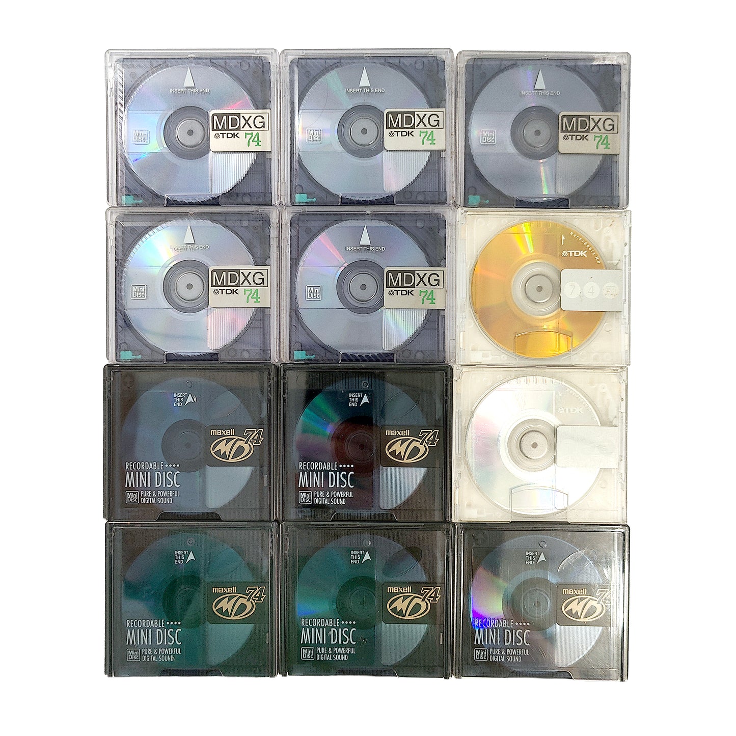 TDK & Maxell MiniDisc 12 Pack