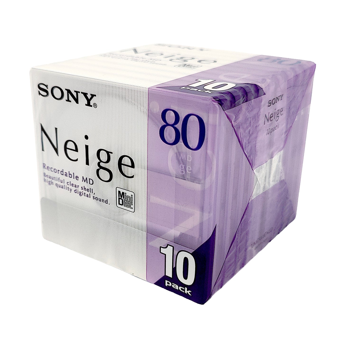 Sony Neige 80 Minute MiniDisc 10 Pack