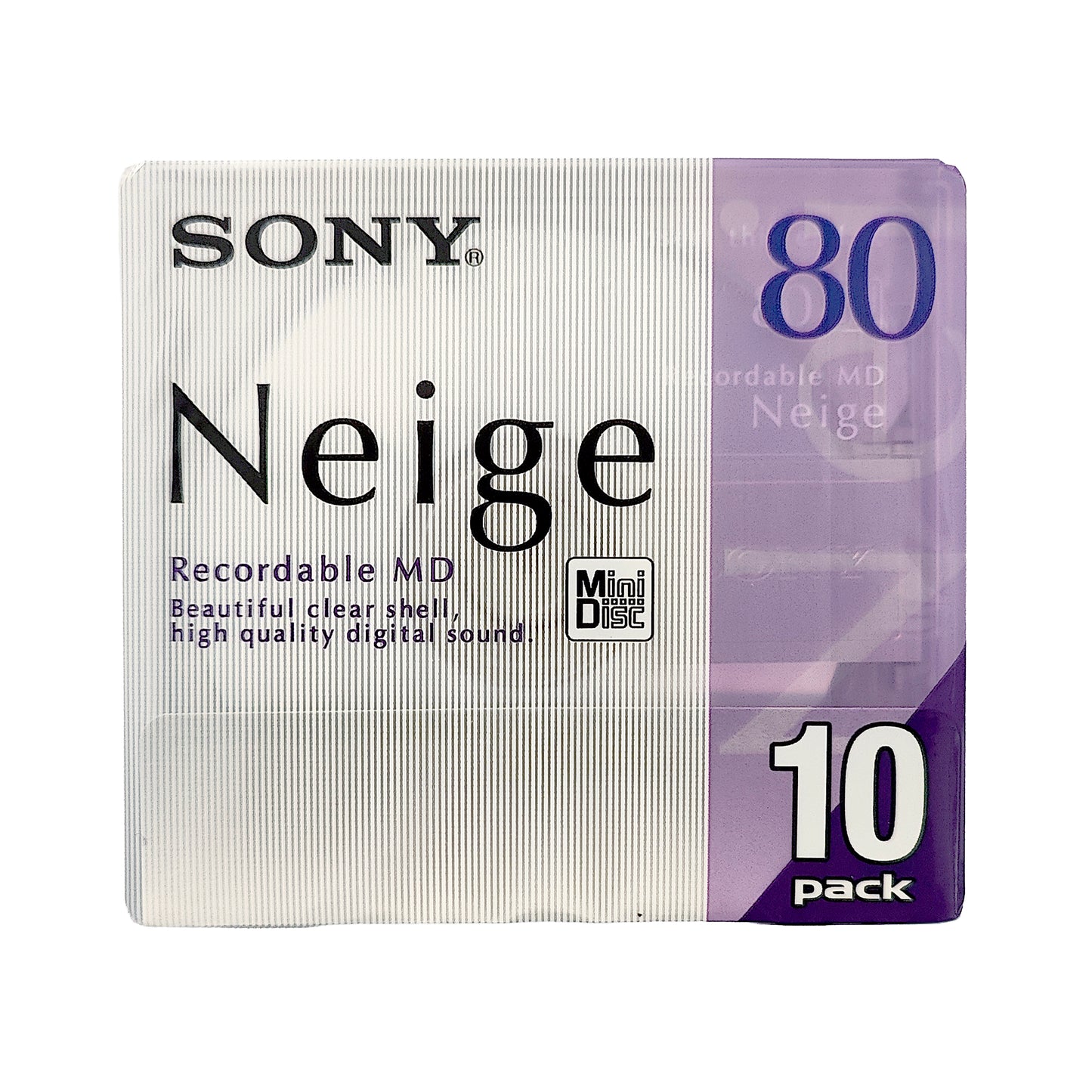 Sony Neige 80 Minute MiniDisc 10 Pack
