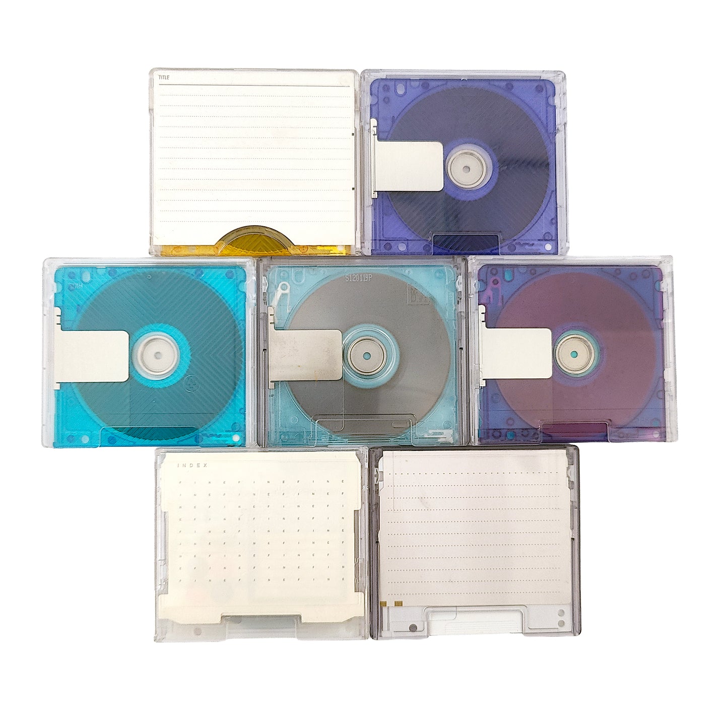 Various Brand 74 Minute MiniDisc 7 Pack