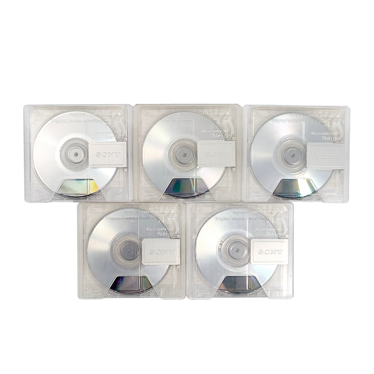 Sony Neige 74 Minute MiniDisc 5 Pack