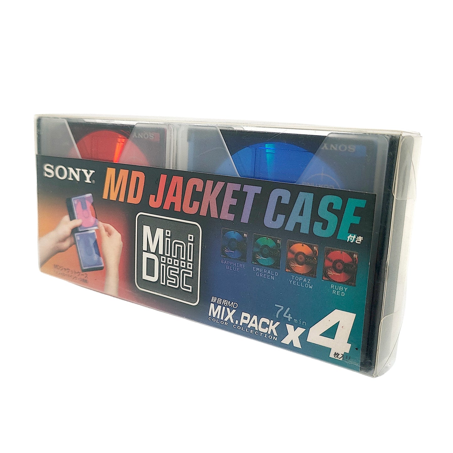 Sony MD Jacket Case 74 Minute MiniDisc 4 Pack