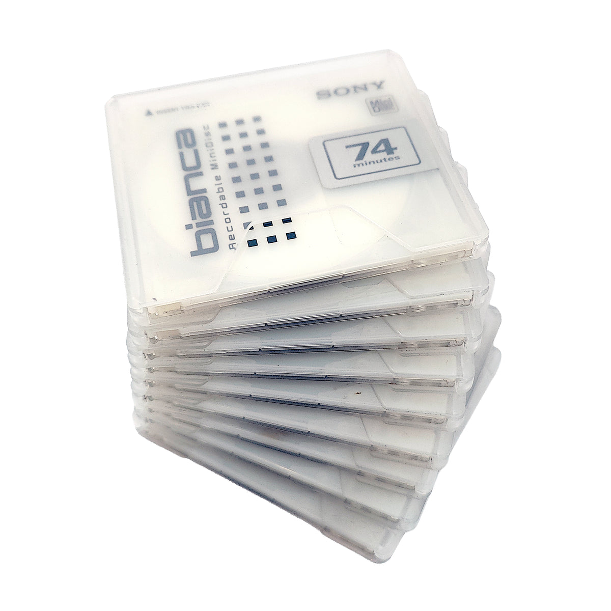Sony Bianca 74 Minute MiniDisc 9 Pack