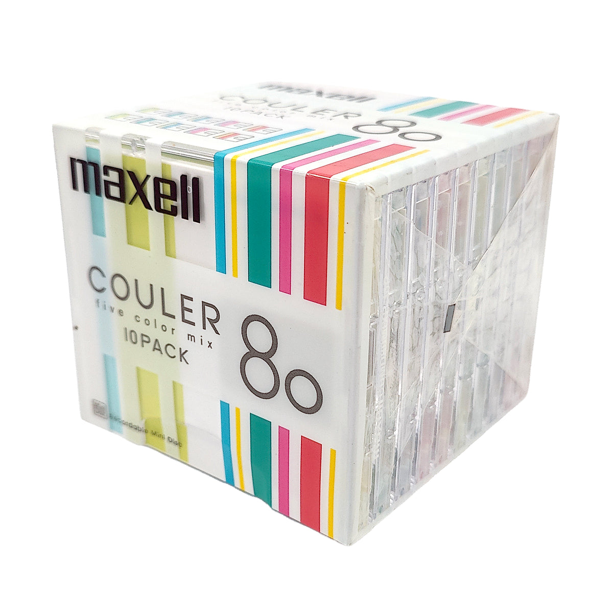 Maxell Couler 80 Minute MiniDisc 10 Pack