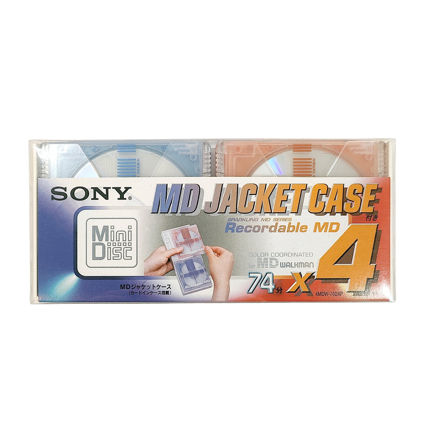 Sony MD Jacket Case 74 Minute MiniDisc 4 Pack