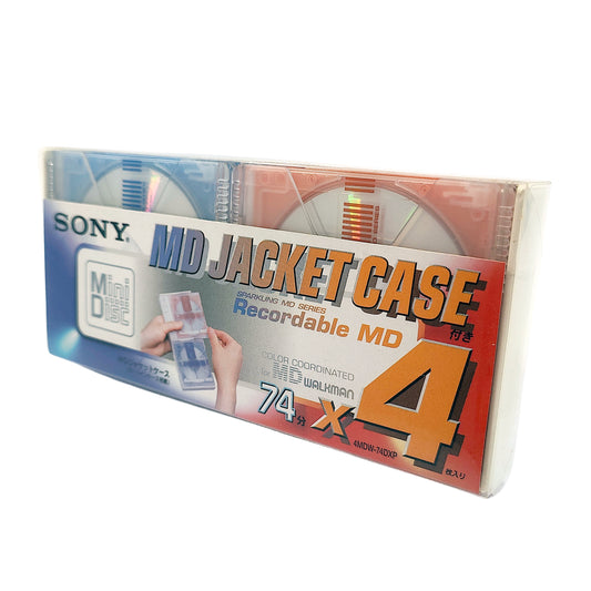 Sony MD Jacket Case 74 Minute MiniDisc 4 Pack