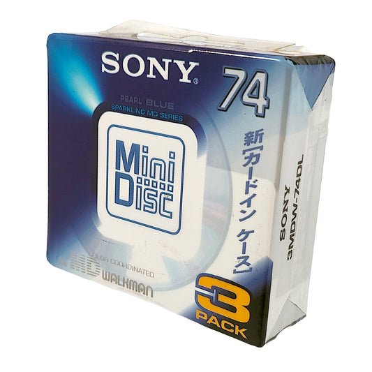Sony Sparkling MD 74 Minute MiniDisc 3 Pack