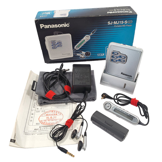 Panasonic SJ-MJ15 MiniDisc Player Bundle