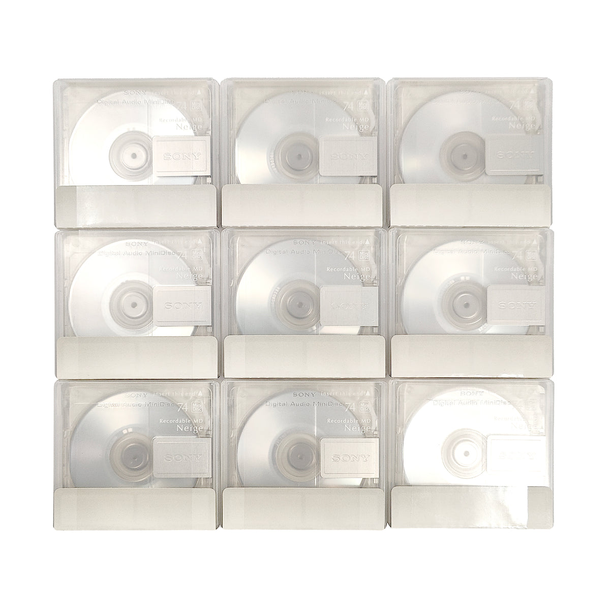 Sony Neige 74 Minute MiniDisc 9 Pack