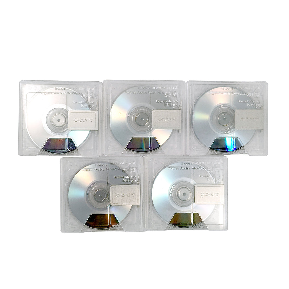 Sony Neige 80 Minute MiniDisc 5 Pack