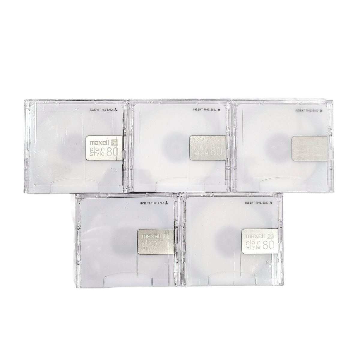 Maxell Plain Style 80 Minute MiniDisc 5 Pack