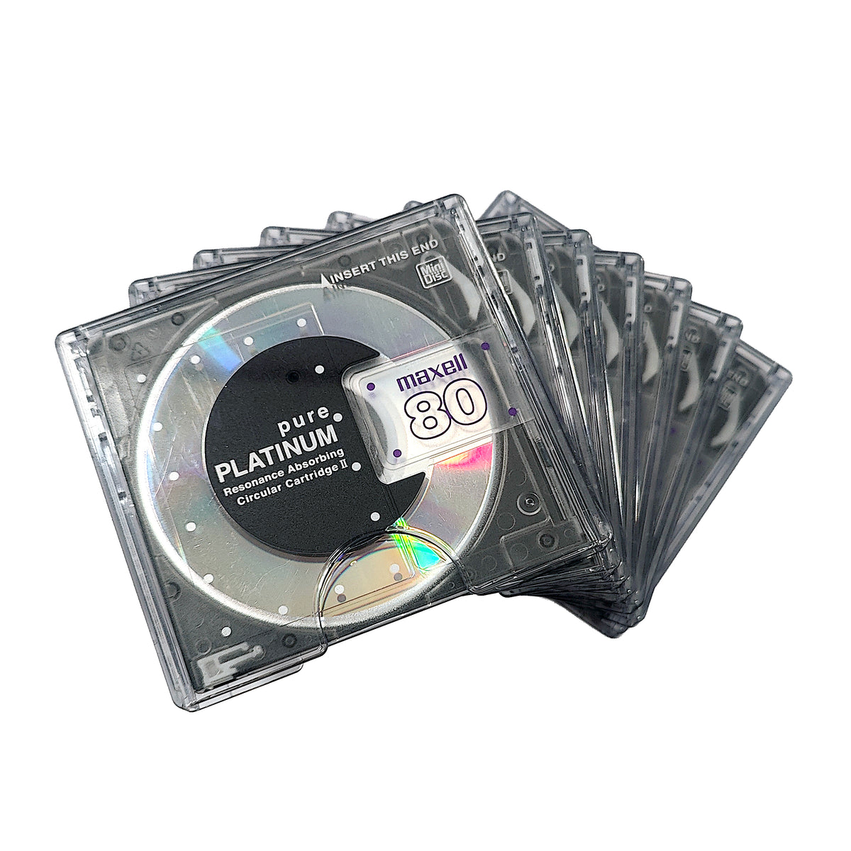 Maxell Pure Platinum 80 Minute MiniDisc 7 Pack