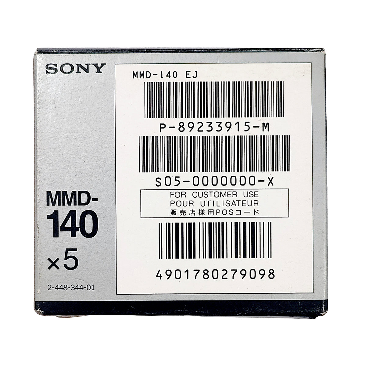5x Sony MD DATA 140MB