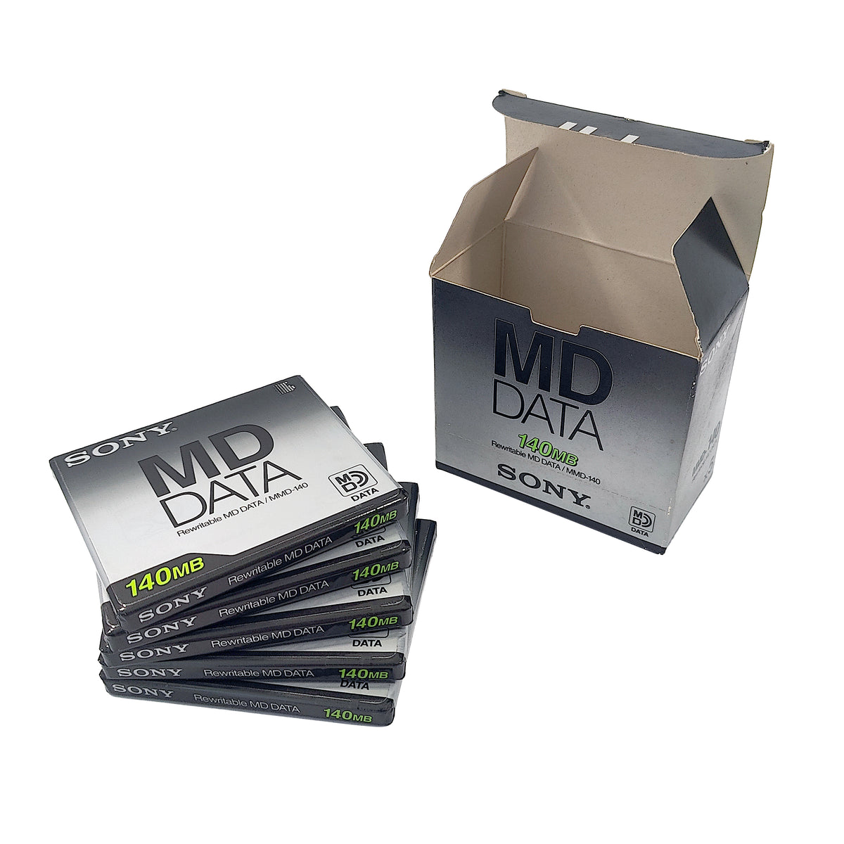 5x Sony MD DATA 140MB