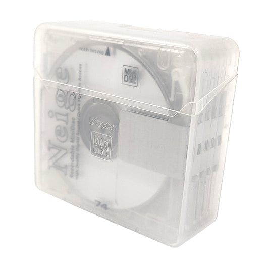 Sony Neige 74 Minute MiniDisc 5 Pack + Sony Case