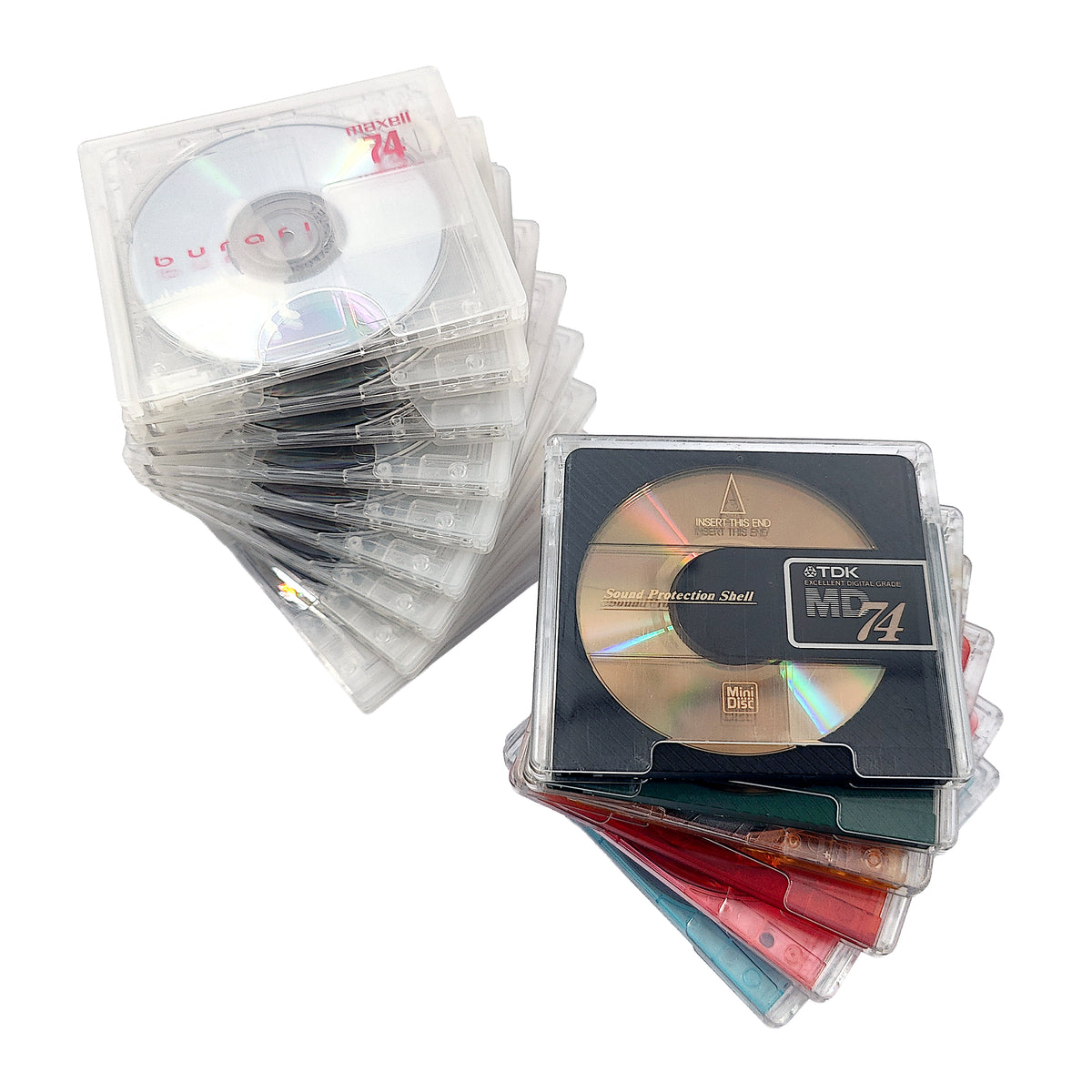 Mixed Brand 74 Minute MiniDisc 15 Pack