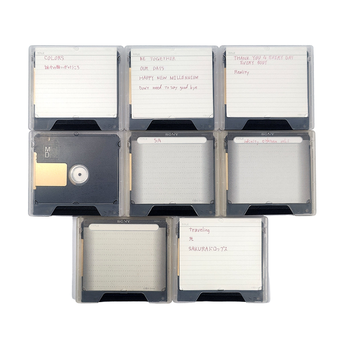 Sony Prism 74 & 80 Minute MiniDisc 8 Pack