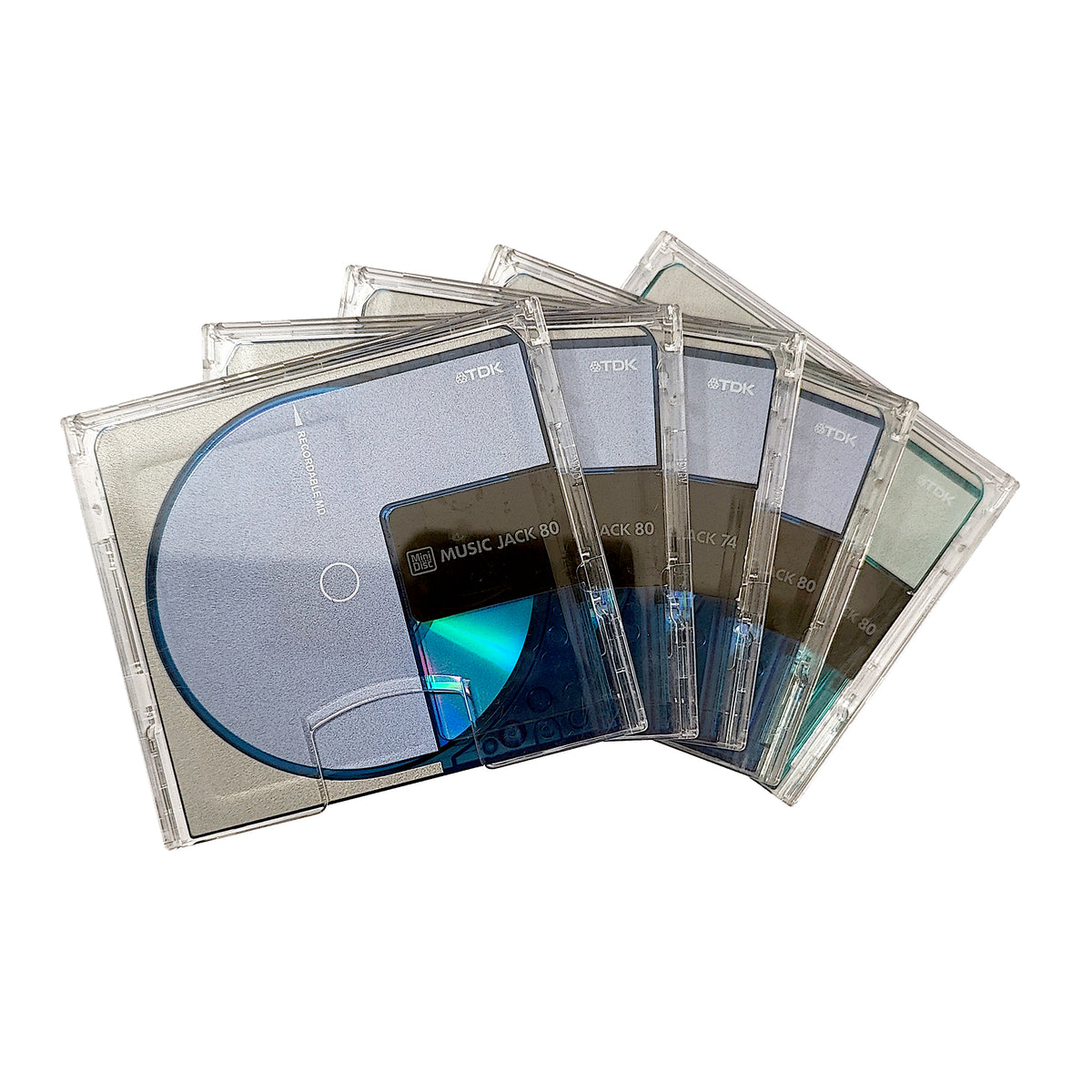 TDK Music Jack Turbo 74 & 80 Minute MiniDisc 5 Pack
