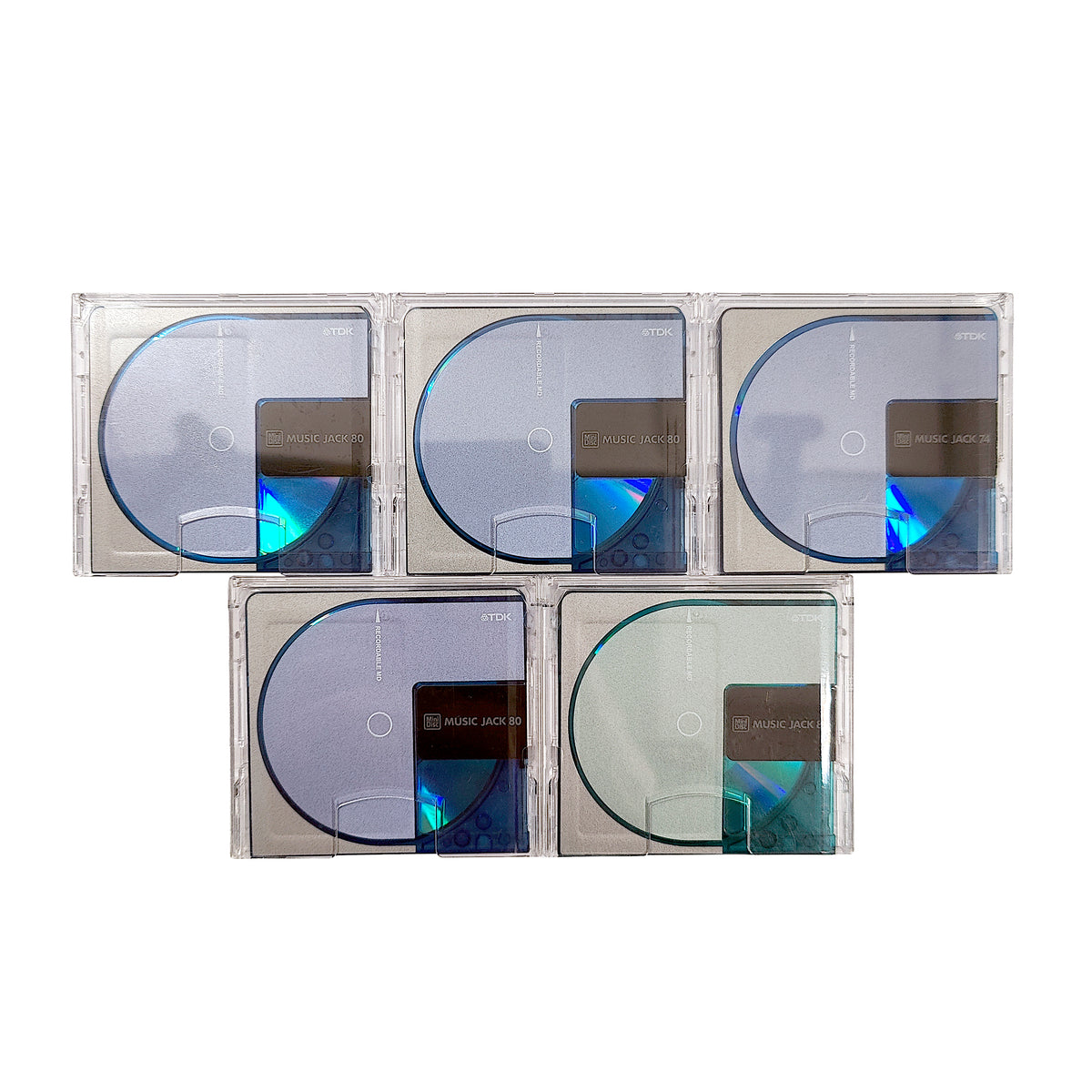 TDK Music Jack Turbo 74 & 80 Minute MiniDisc 5 Pack