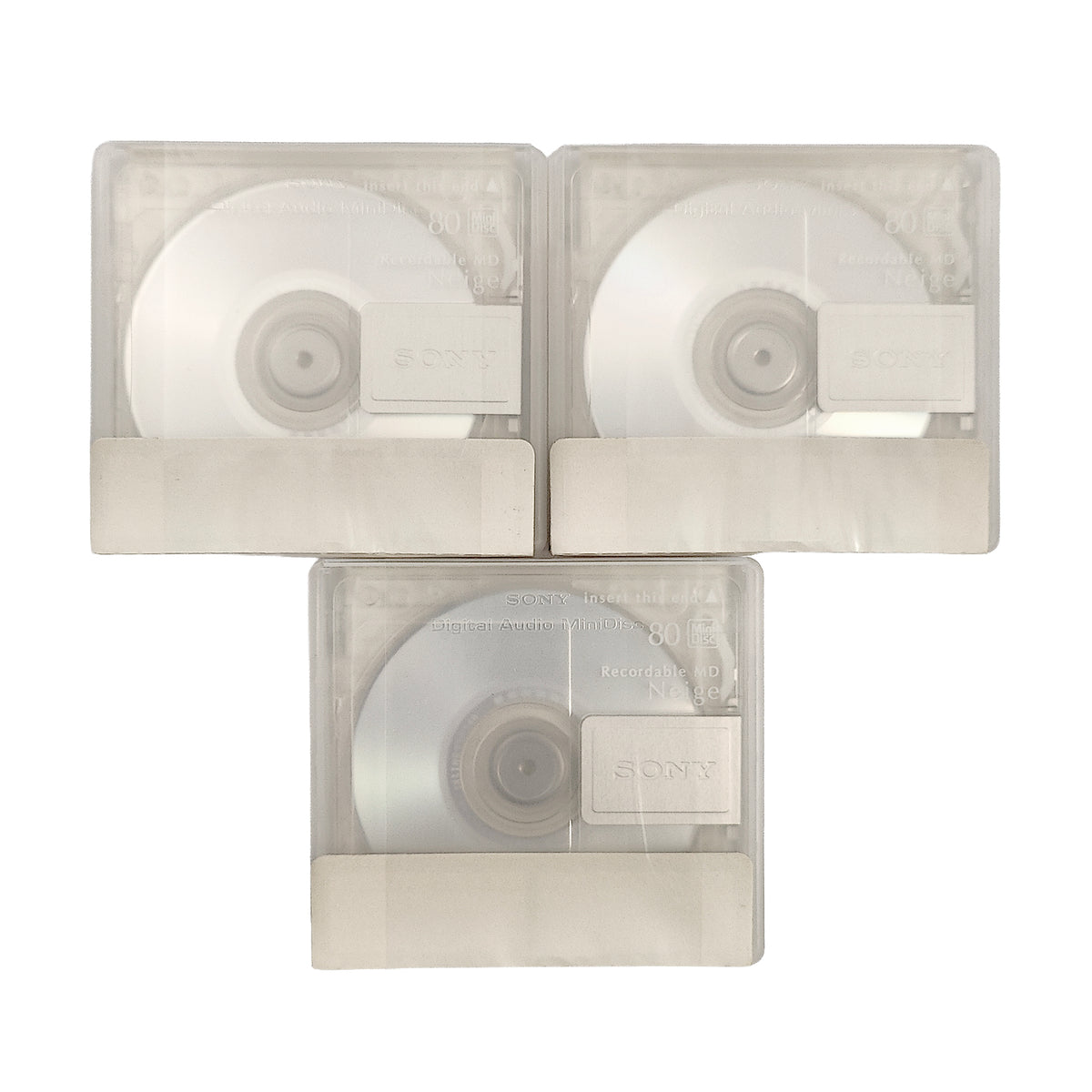 Sony Neige 80 Minute MiniDisc 3 Pack