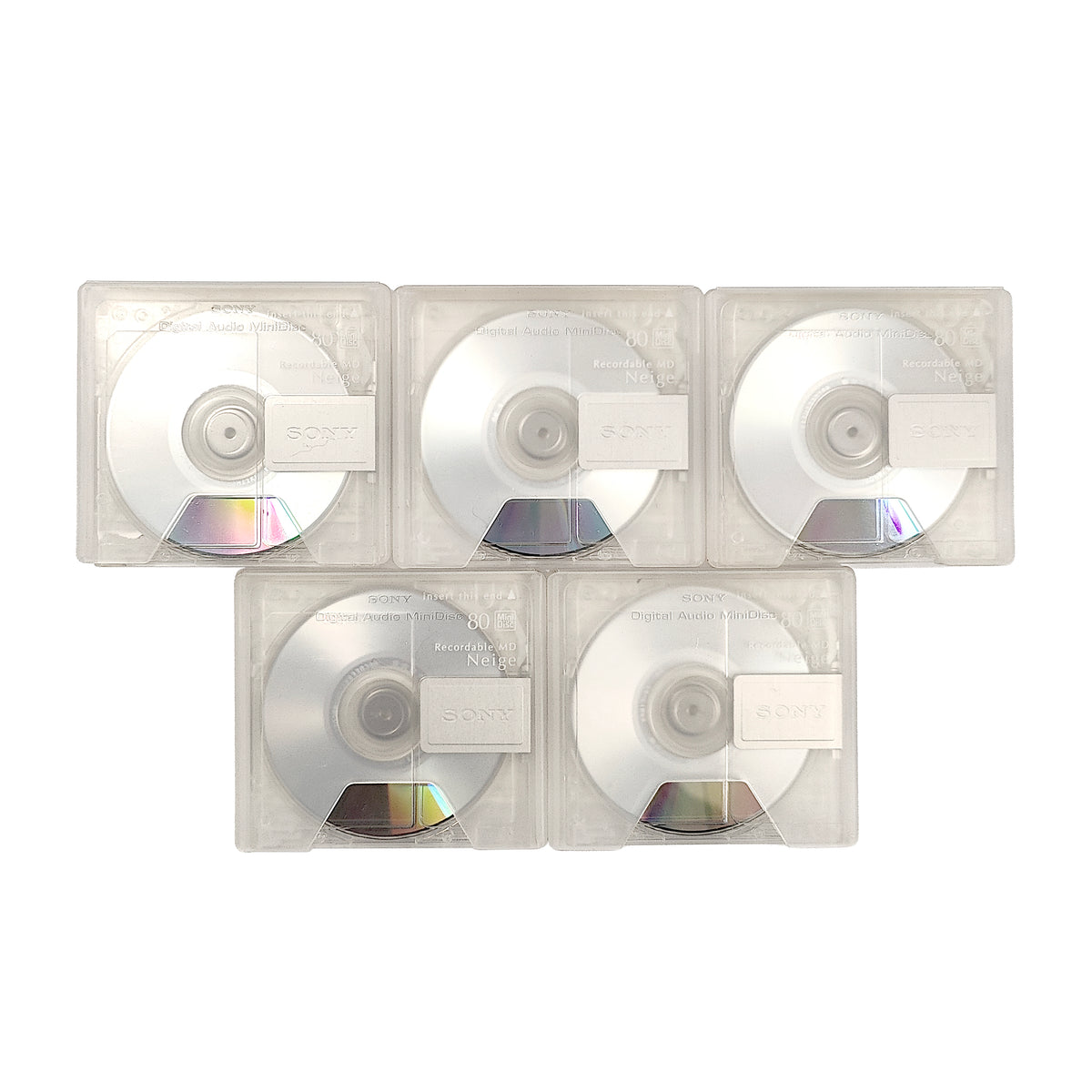 Sony Neige 80 Minute MiniDisc 5 Pack